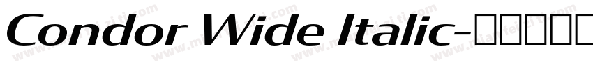 Condor Wide Italic字体转换